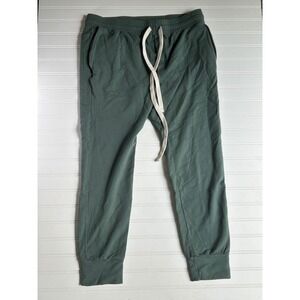 Monrow Mens Green sporty Cotton Slim Fit Jogger Sweatpants MB0006-2 Size M